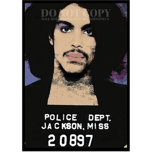 Prince Mugshot Photograph 11 X 14 | RARE 1980 Mug Shot Photo | Poster Art Print
